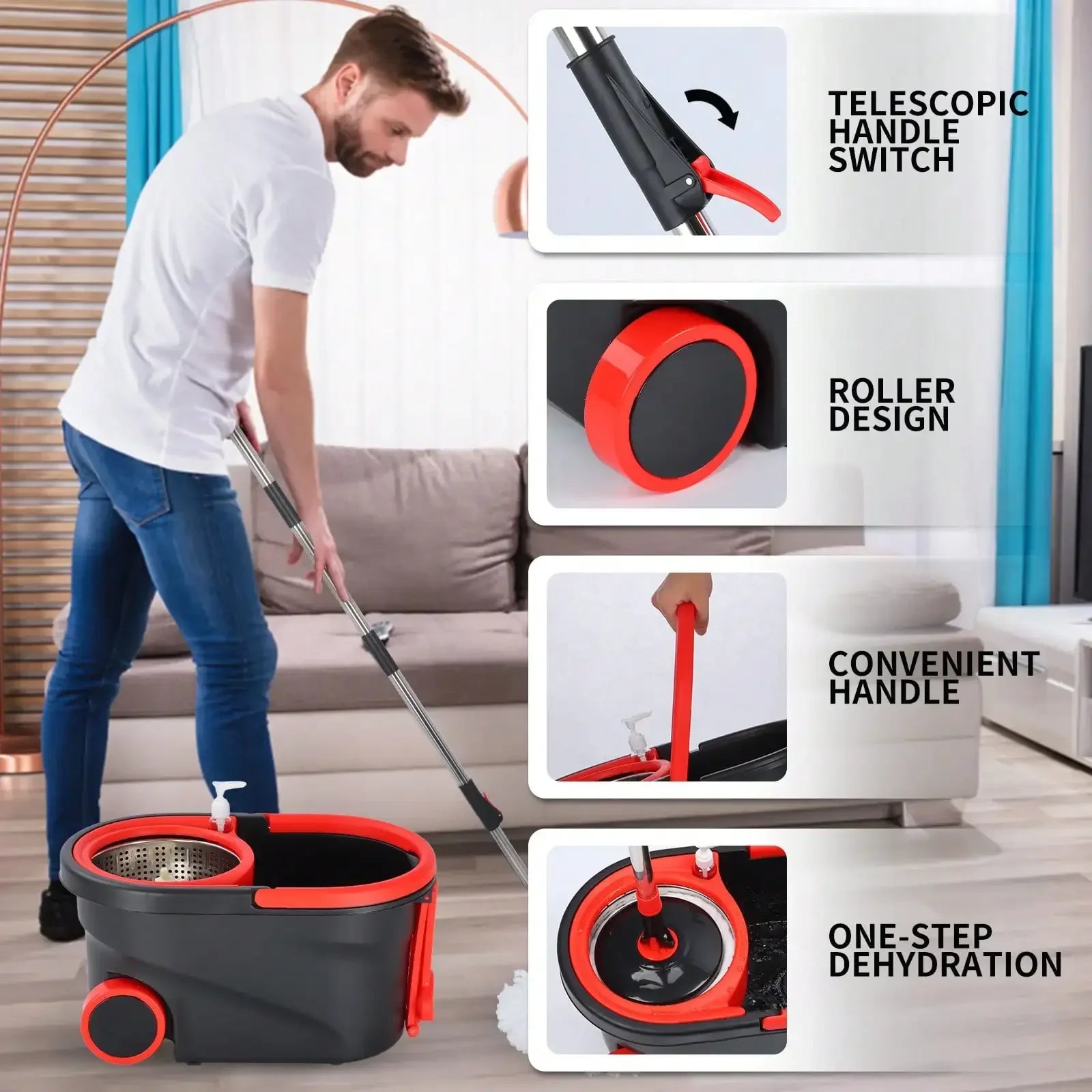 Easy Spin Mop Cleaning Kit